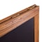 Flash Furniture Torched Brown Wooden A-Frame Magnetic Chalkboard HGWA-CB-4824-TORCH-GG - alternate 10